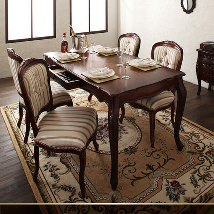 ヨーロピアンクラシックデザイン アンティーク調ダイニング Salomone サロモーネ ダイニングテーブル チェア 5点セット 7点セット [00]